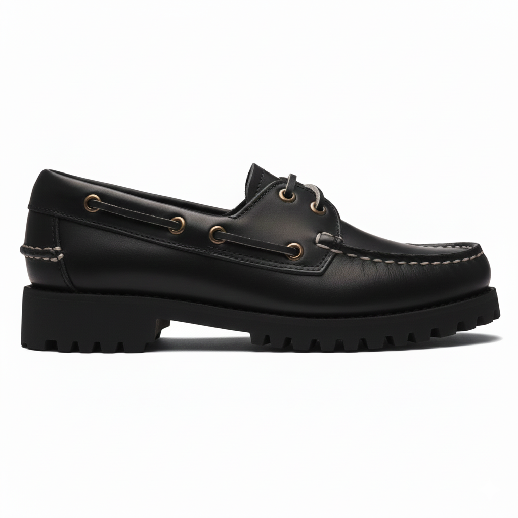 Boat Shoe with Lug Sole - Signature Leather
