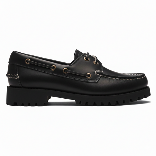Boat Shoe with Lug Sole - Signature Leather